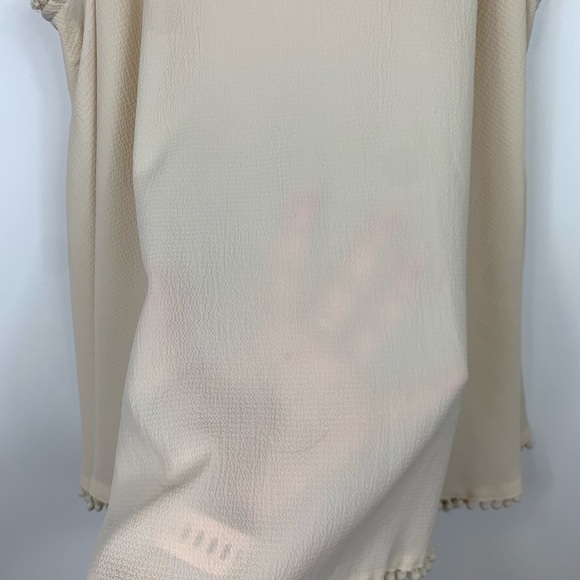 Umgee Cream Detailed Tank Top - Women’s Size Small - Picture 5 of 5